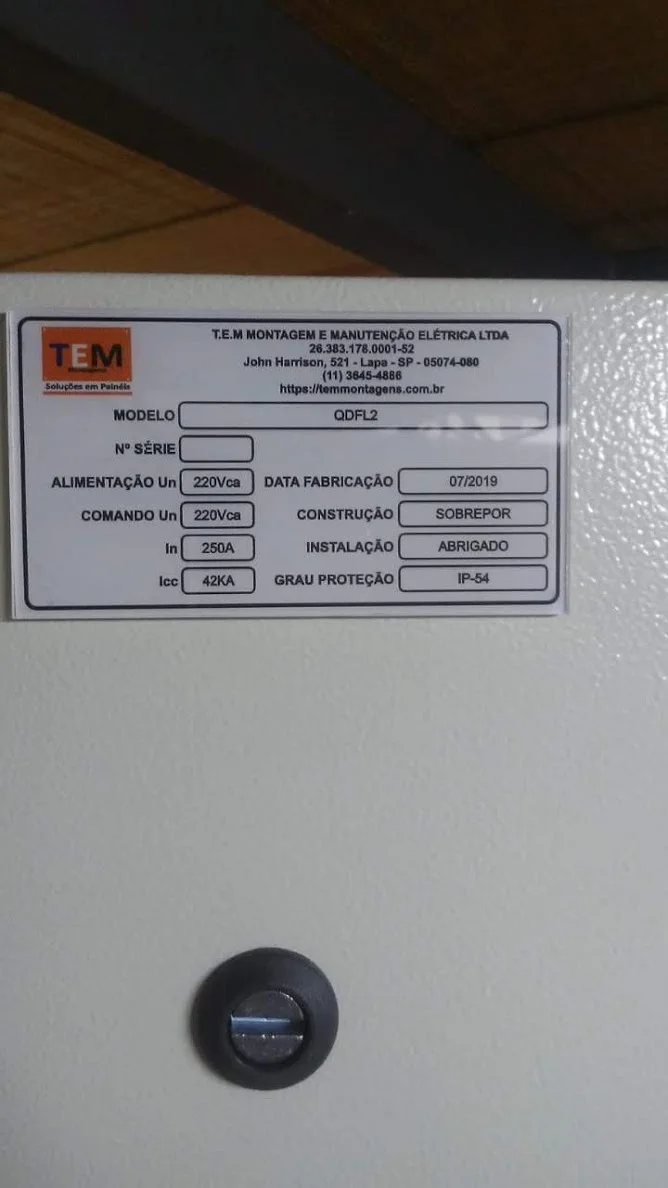 QDFL - Quadro de Força e Luz